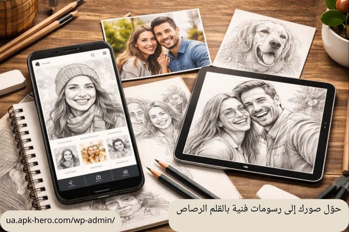 حوّل صورك إلى رسومات فنية بالقلم الرصاص